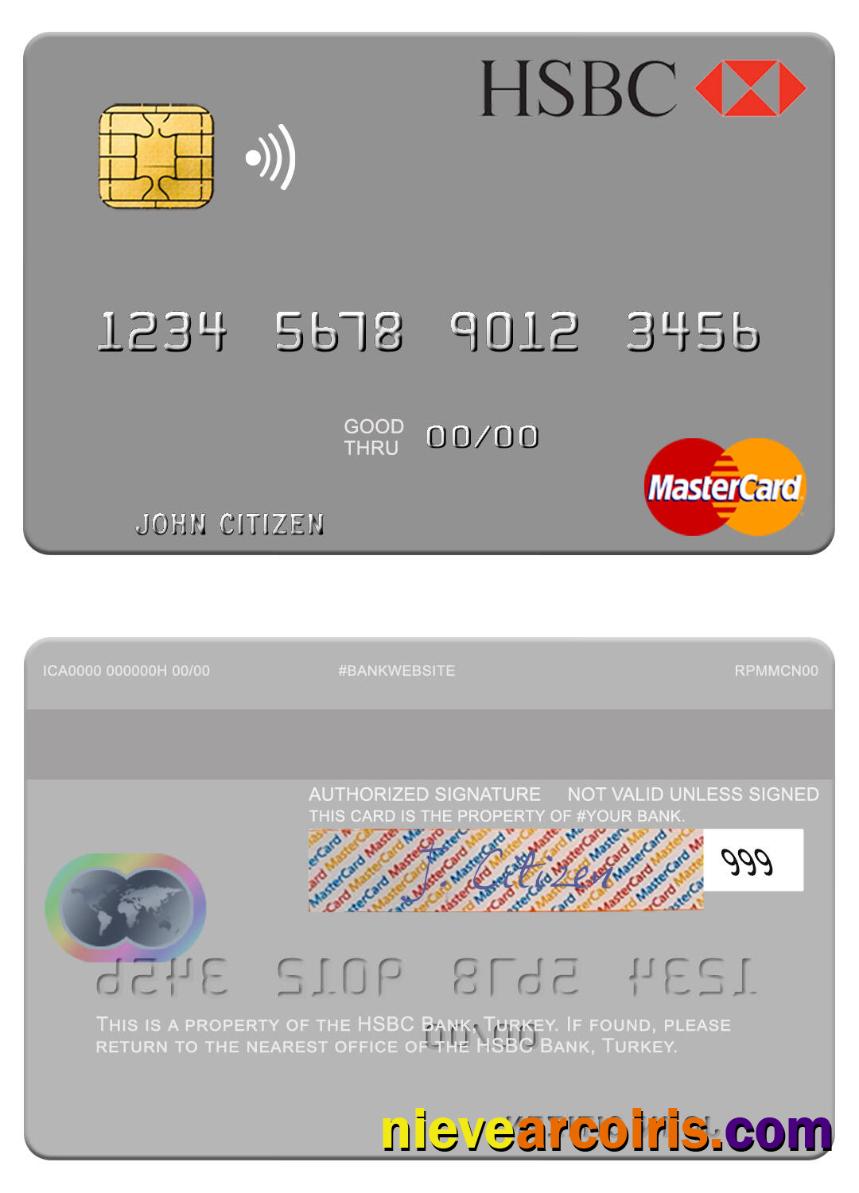 Turkey HSBC Bank mastercard